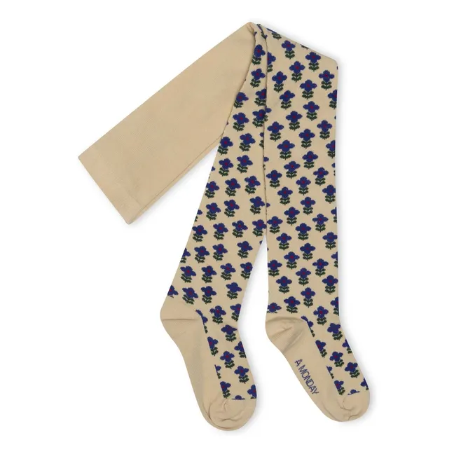 Tippie Tights Flowers | Beige
