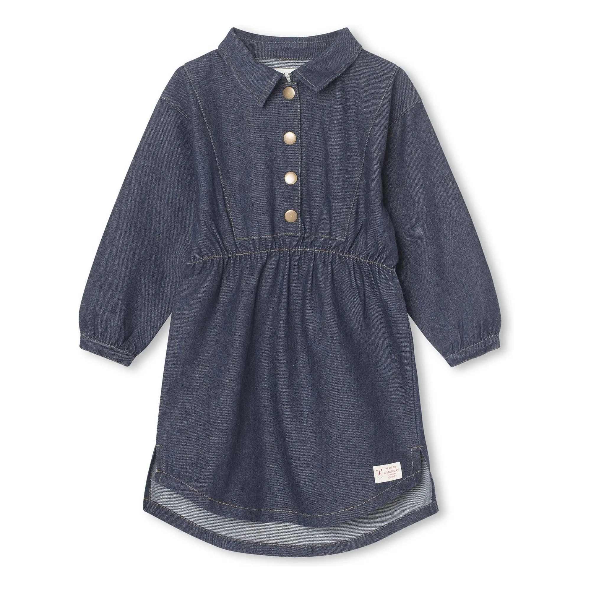A Monday In Copenhagen Navy Blue Sarah Denim Dress