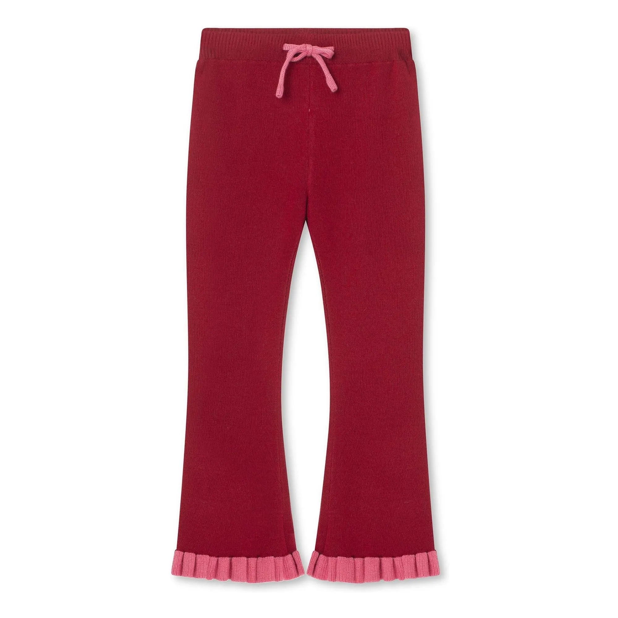 A Monday In Copenhagen Red Ambina Knit Pants