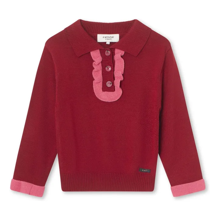 Polo Candy Maille | Rouge- Image produit n°0