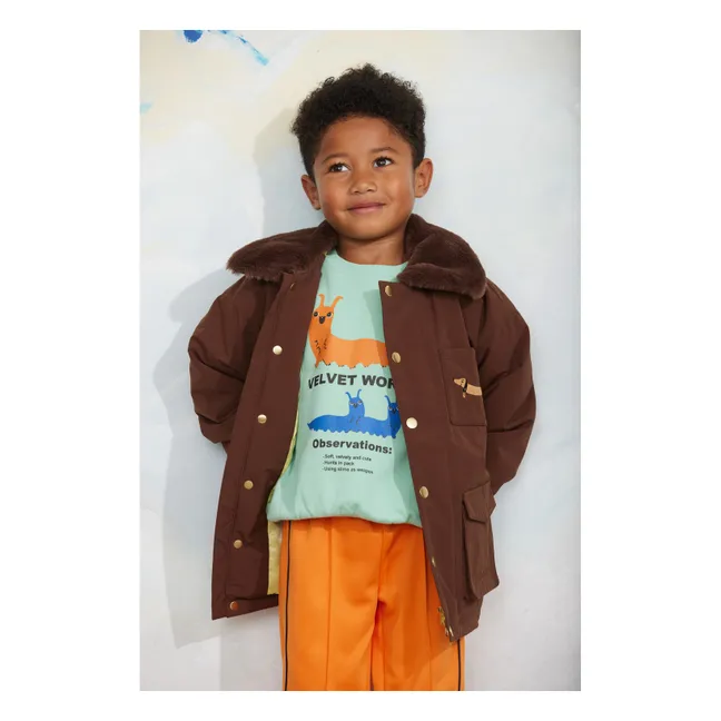Parka Chien Fibres Recyclées | Marron