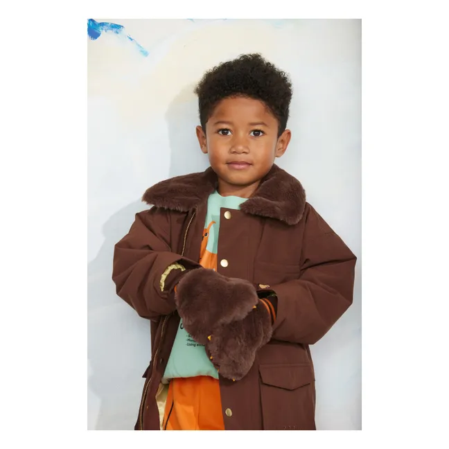 Parka Chien Fibres Recyclées | Marron