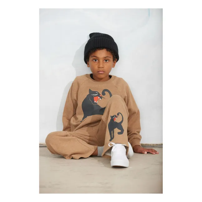 Sweat Panthère Coton Bio | Marron