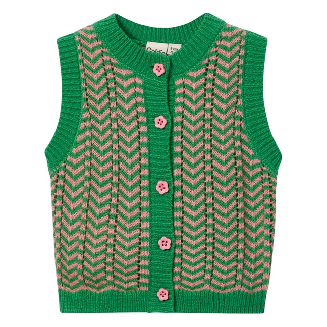 Sweet Sleeveless Vest | Green