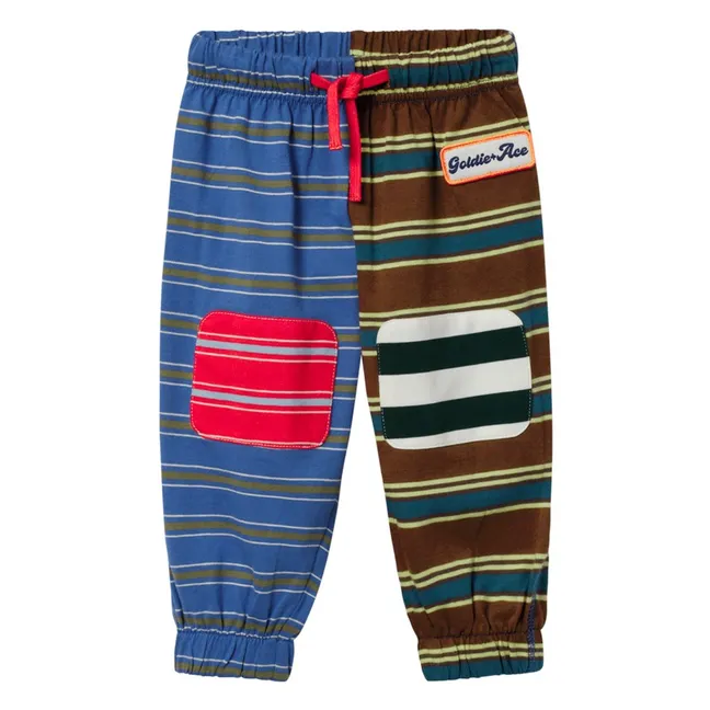Jogger Rayé | Bleu