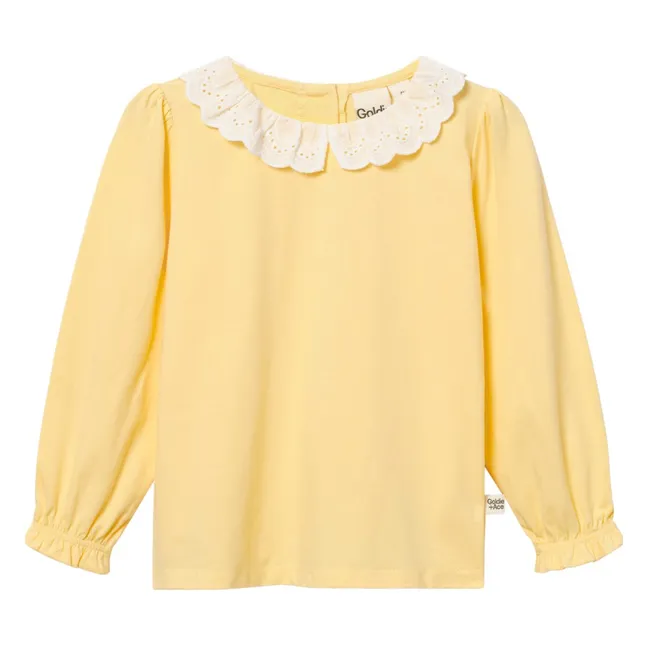 Blouse Brodée | Jaune
