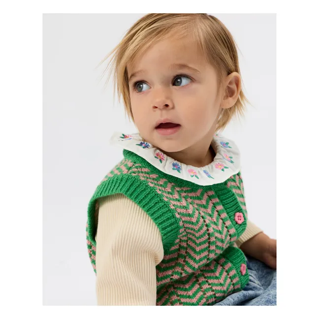 Sweet Sleeveless Vest | Green
