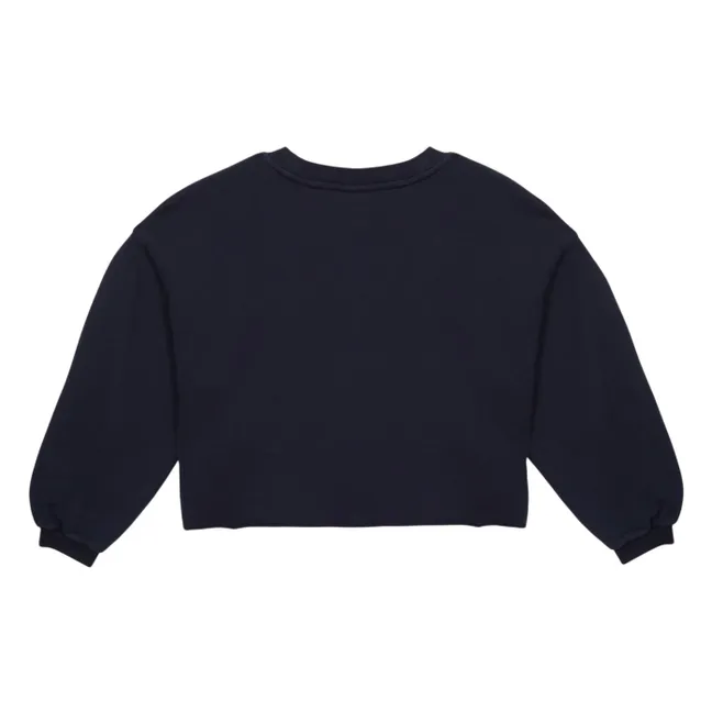 Sudadera Kensington de algodón orgánico | Azul Marino