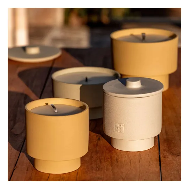 Vela de exterior con funda, fragancia neutra June Ibiza One  | Terracotta