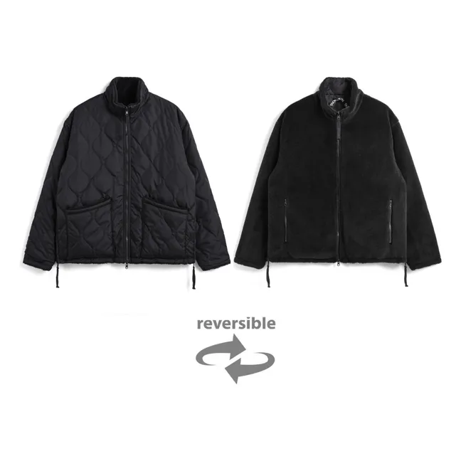 Unisex Military Jacke mit Stehkragen | Schwarz