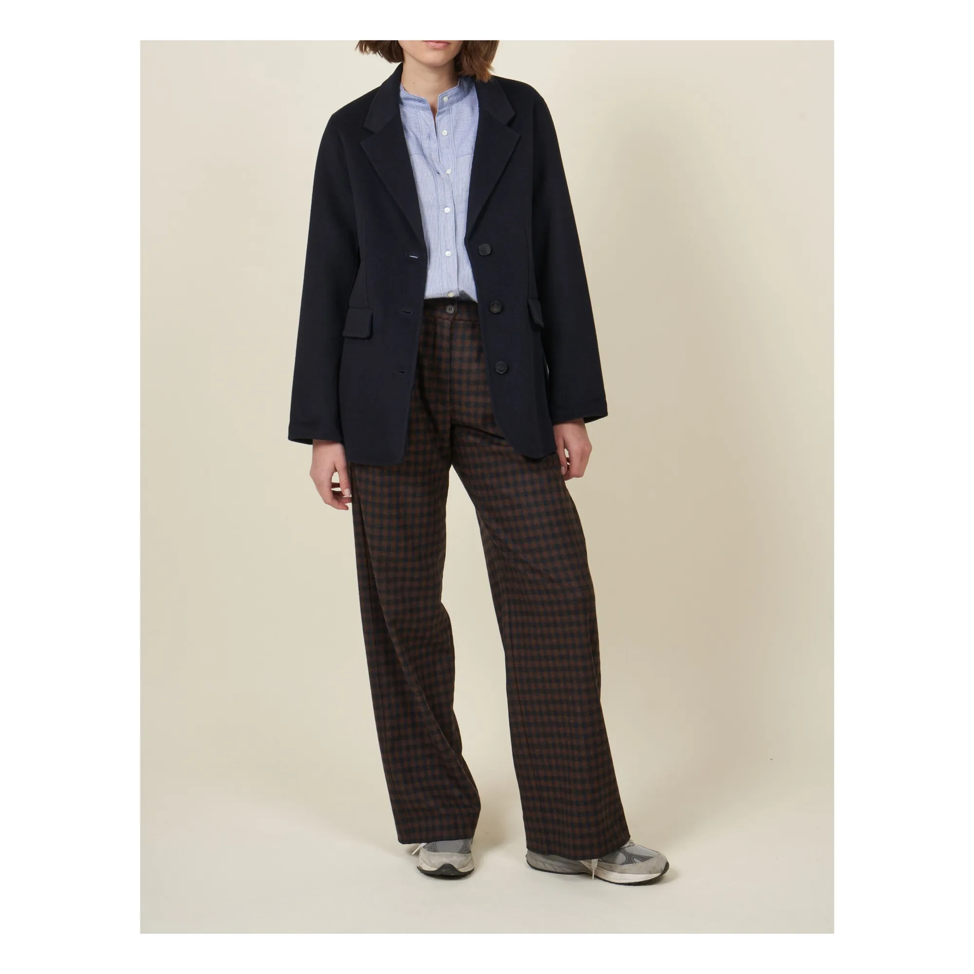 Hartford Women's Navy Blue Vlad Wool Jacket