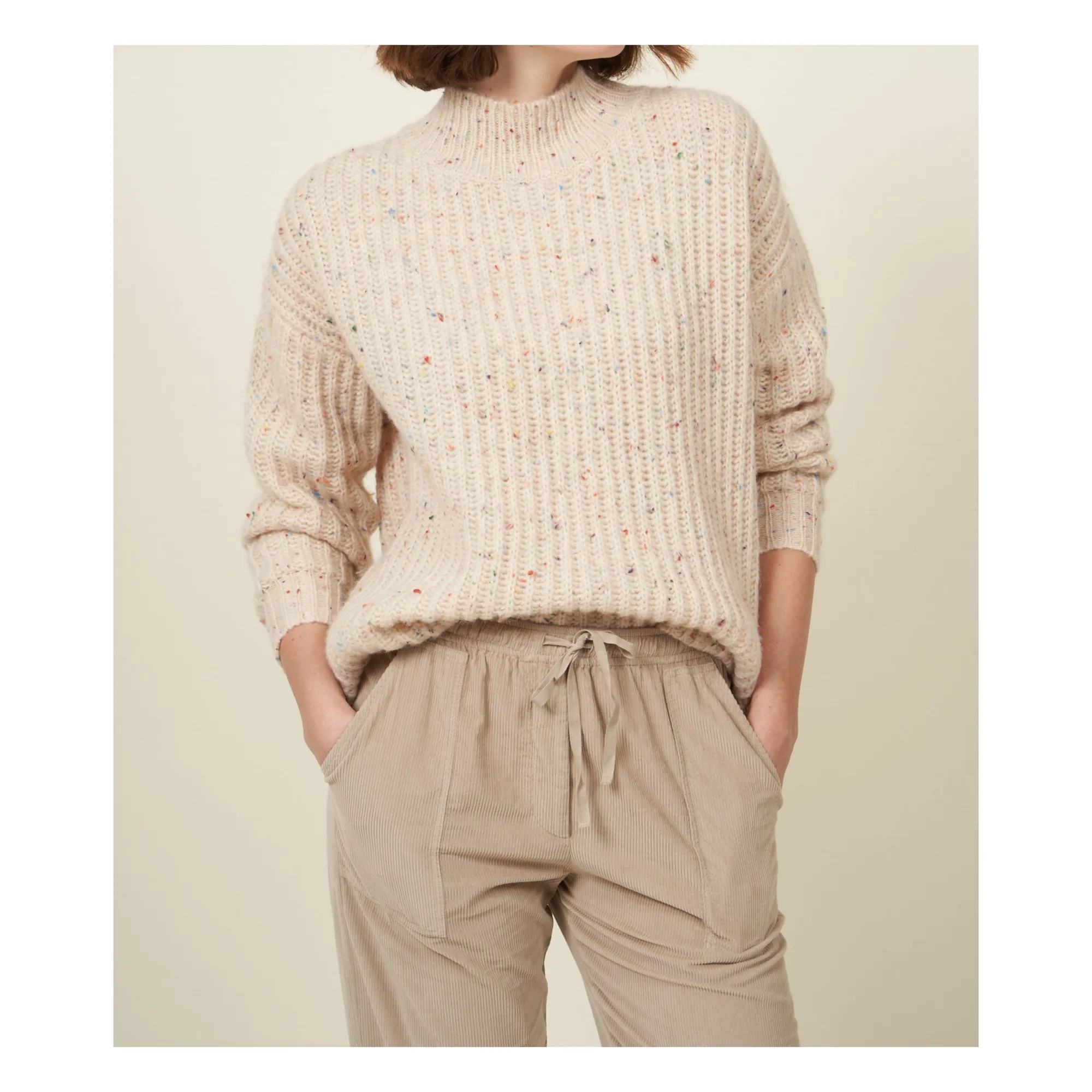 Hartford Women's Ecru Myu Wool Sweater