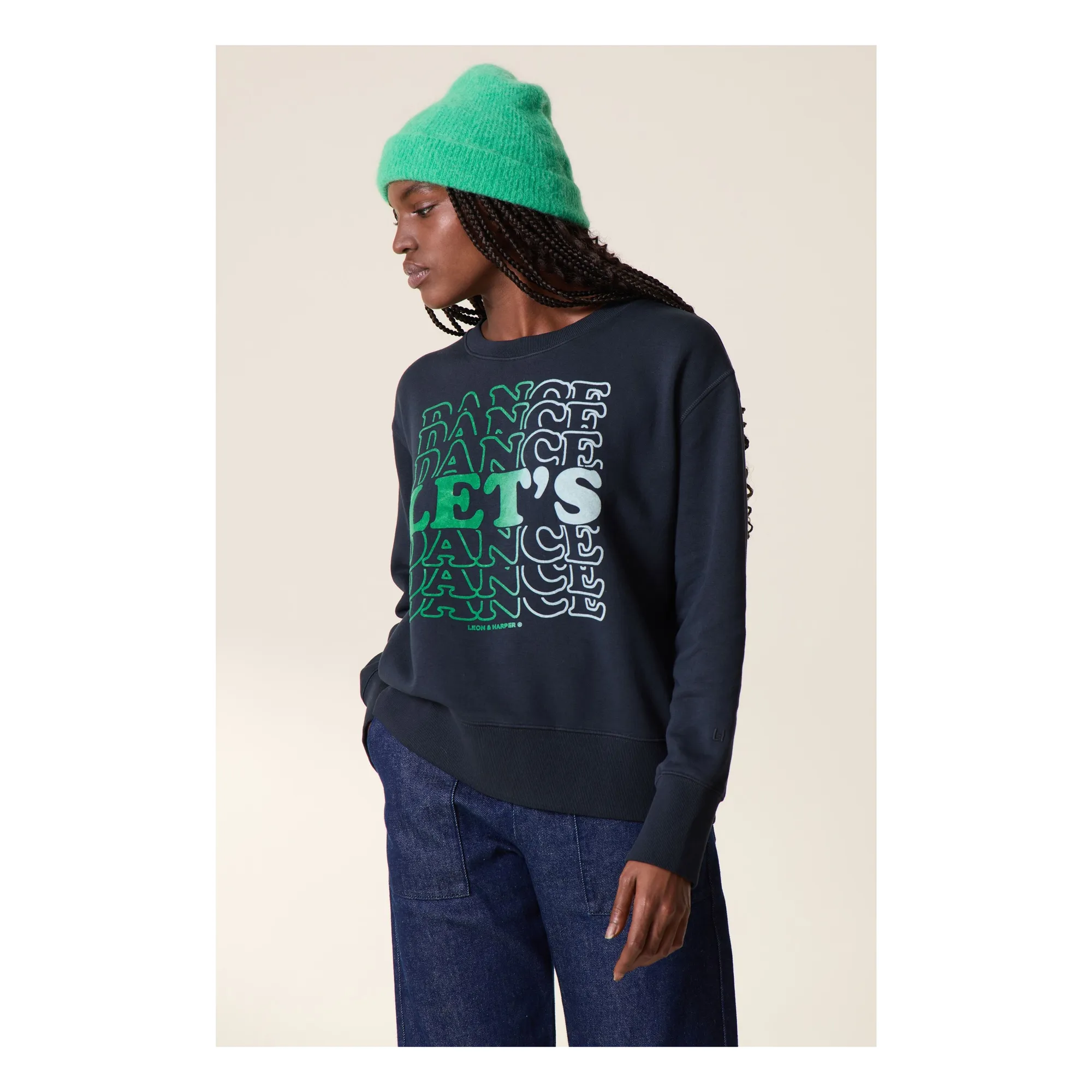 Leon & Harper Green Mind Alpaca Hat