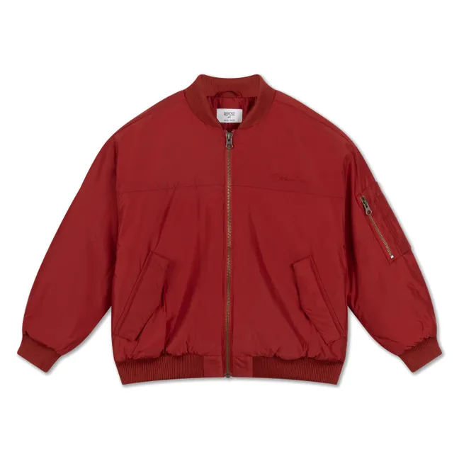 Bomber Fibres Recyclées | Rouge