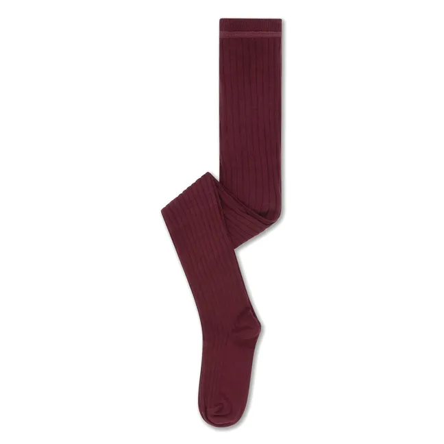 Collants Côtelés | Bordeaux