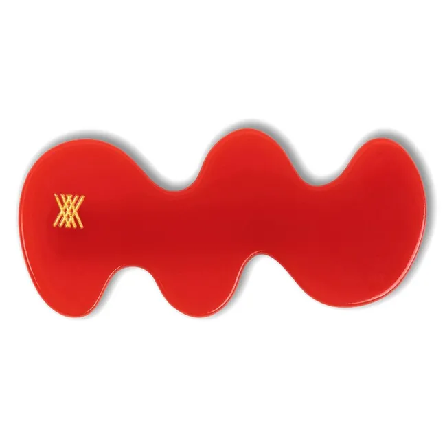 Wavy Hair Clip | Red