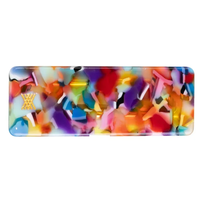 Barrette Squared Marbre | Violet