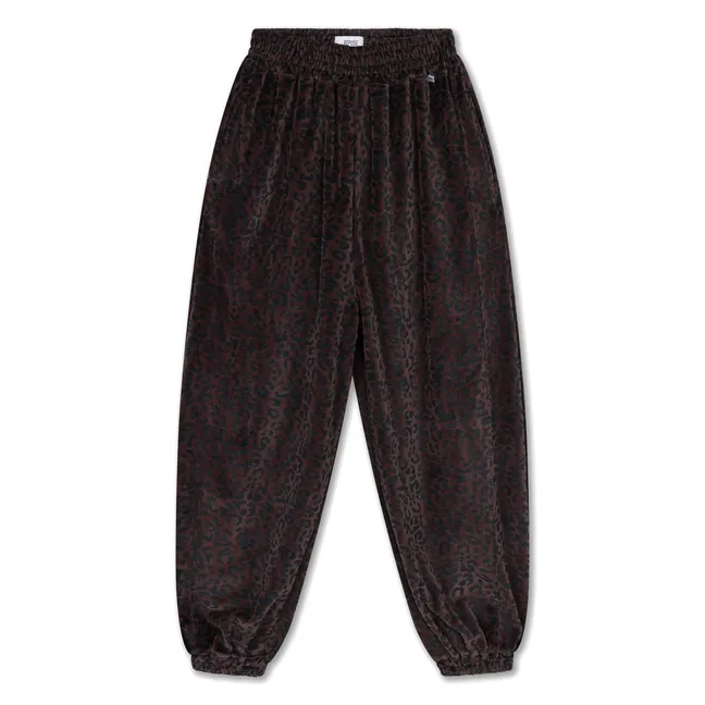 Jogger Léopard Coton Bio | Marron
