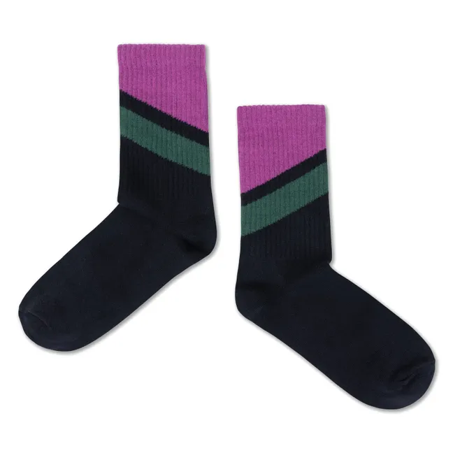 Lot de 3 Paires de Chaussettes Rayées | Ecru