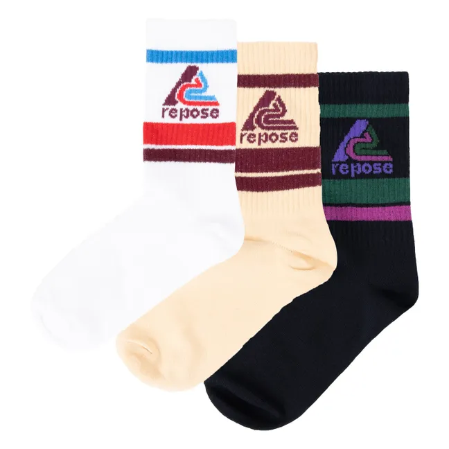 Lot de 3 Paires de Chaussettes Repose | Blanc