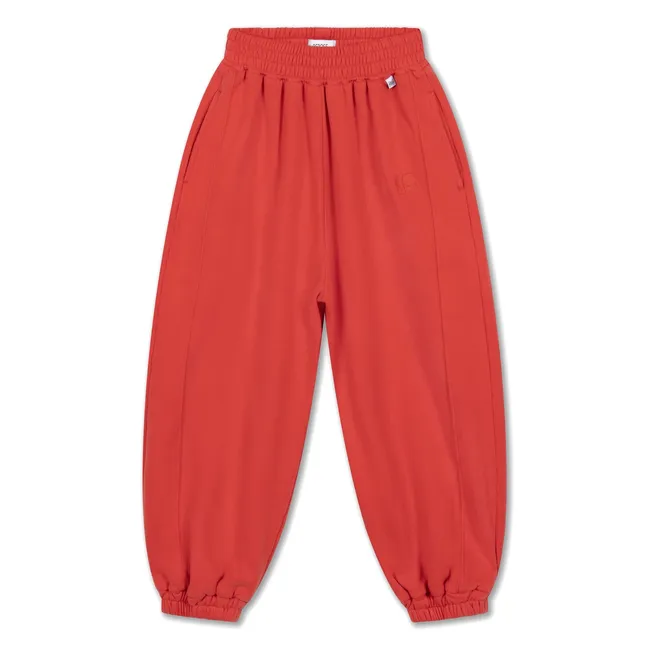 Jogger Ballon Coton Bio | Rouge