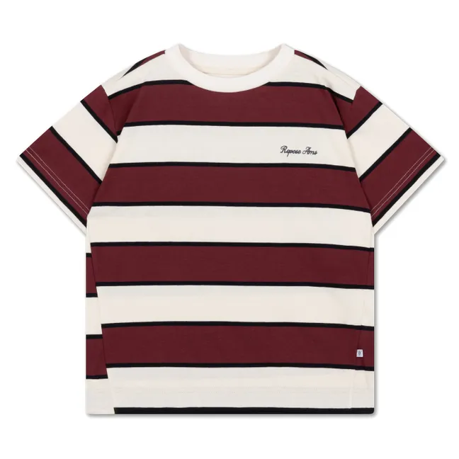 T-shirt Rayé Coton Bio | Ecru