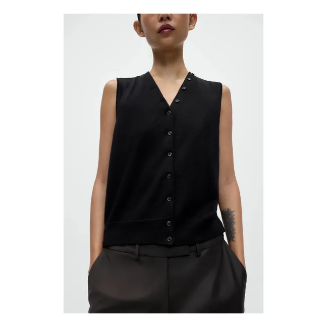 Gilet Meriono Laine | Noir
