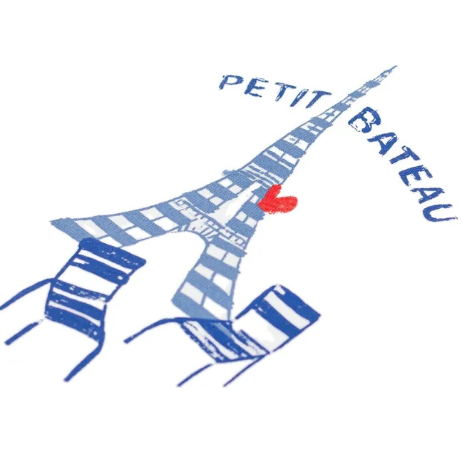 T-shirt Tour Eiffel Coton Bio Bébé | Blanc