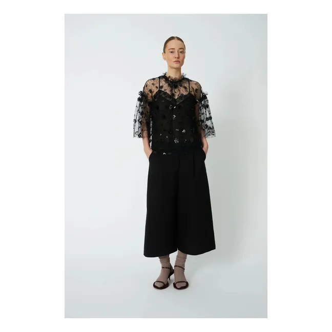 Blouse Sequins | Noir