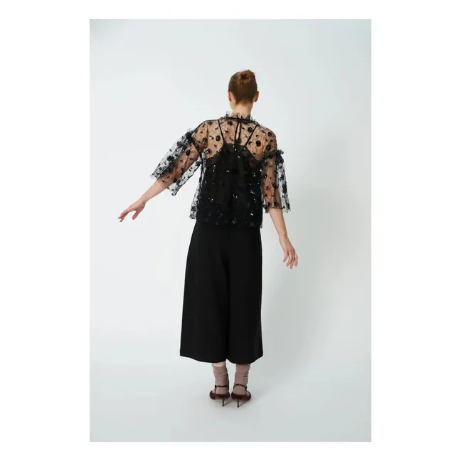 Blouse Sequins | Noir