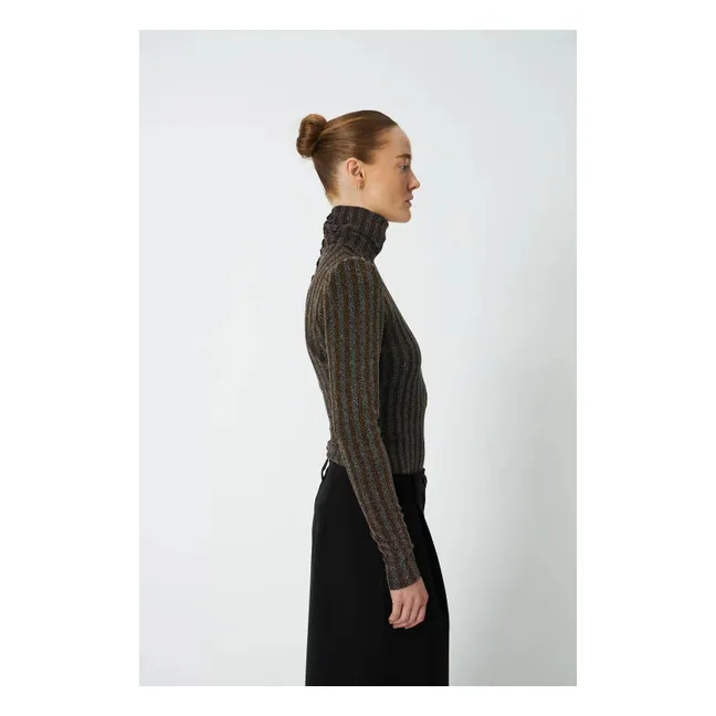 Blouse Rayures Irrisée | Doré