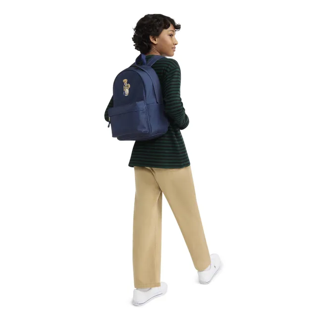 Sac à dos Ourson Fibres Recyclées | Bleu marine