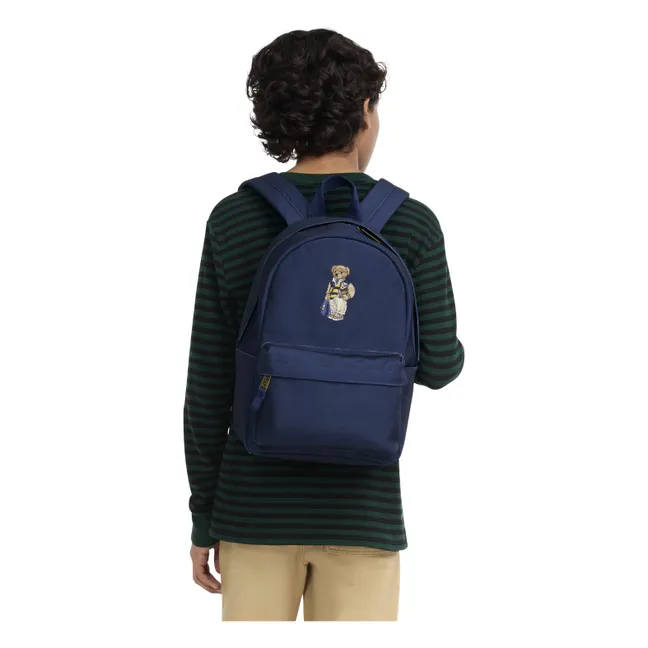 Sac à dos Ourson Fibres Recyclées | Bleu marine