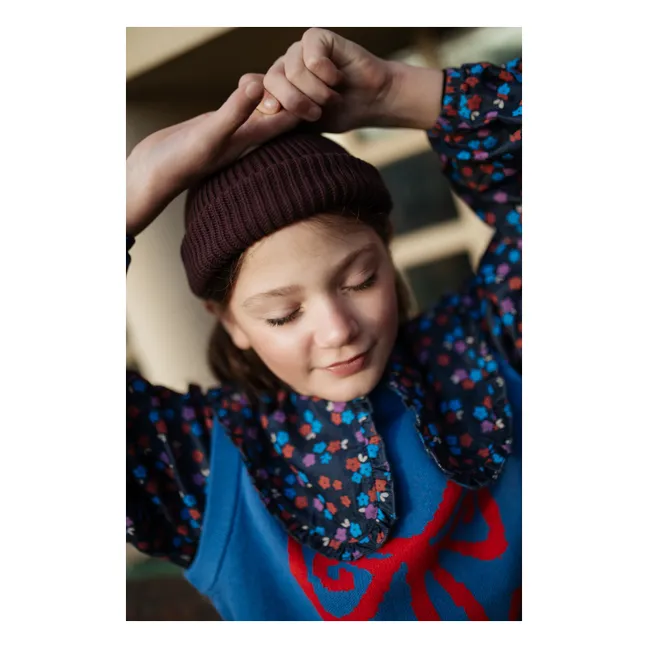 Pull Sans Manches Nœud | Bleu