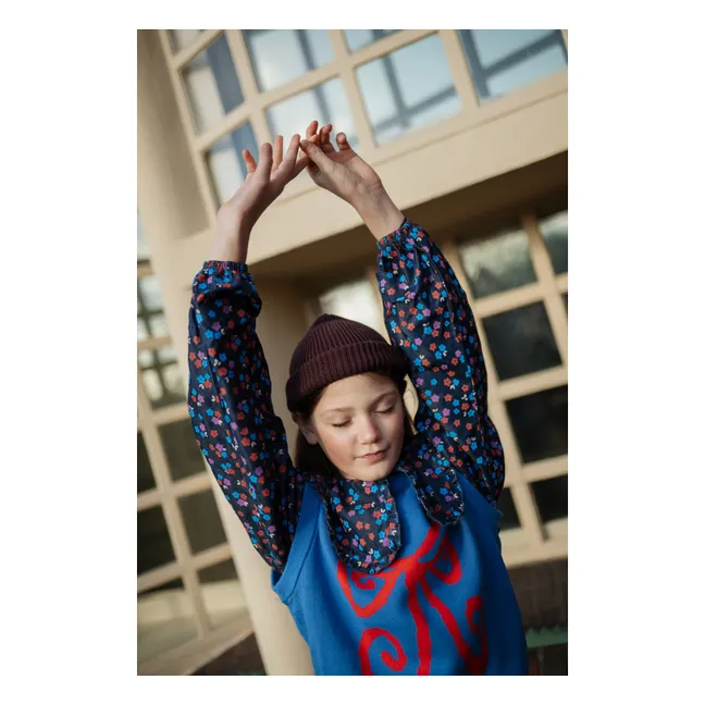 Pull Sans Manches Nœud | Bleu