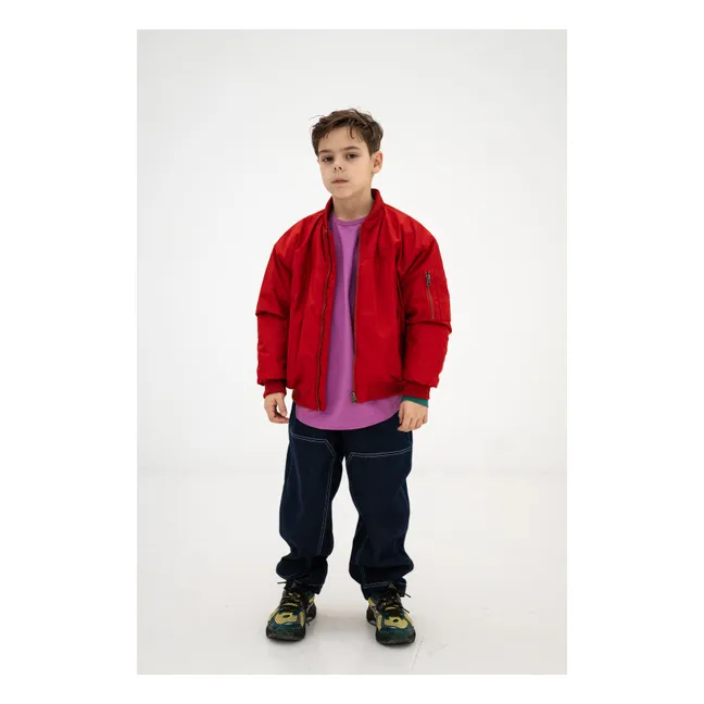 Bomber Fibres Recyclées | Rouge