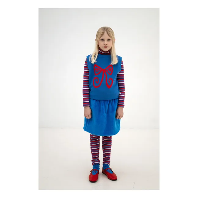 Pull Sans Manches Nœud | Bleu