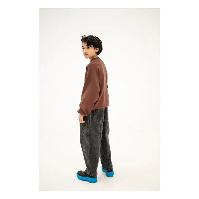Sweat Logo Coton Bio | Marron