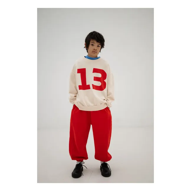 Jogger Ballon Coton Bio | Rouge