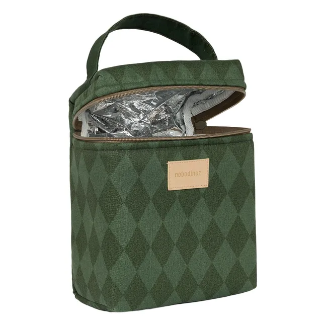 Lunch bag isotherme Hyde Park Diamonds | Vert