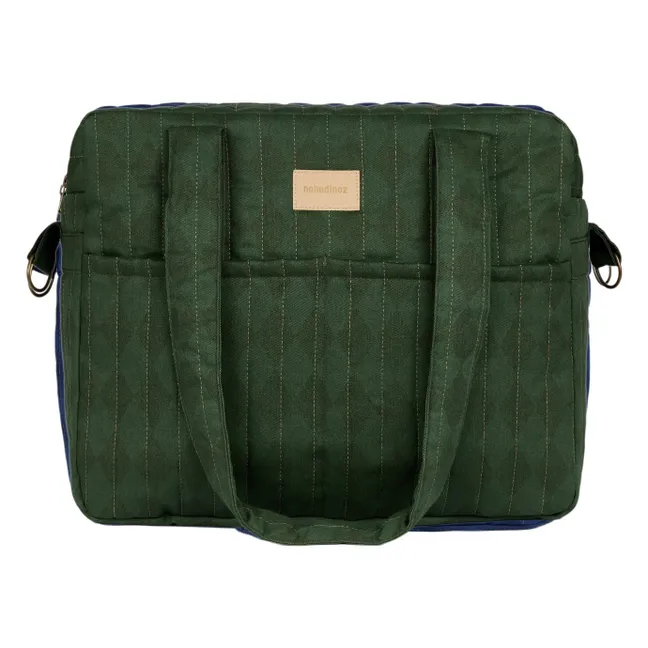 Hyde Park Diamonds Waterproof Diaper Bag | Green