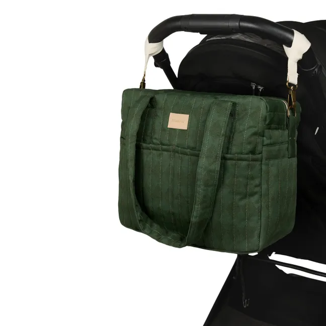 Hyde Park Diamonds Waterproof Diaper Bag | Green