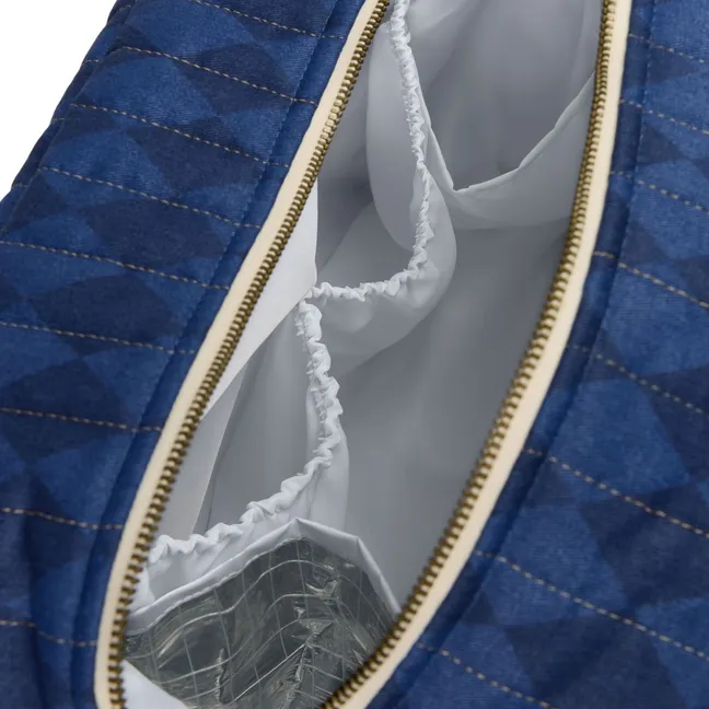 Hyde Park Diamonds Waterproof Diaper Bag | Blue