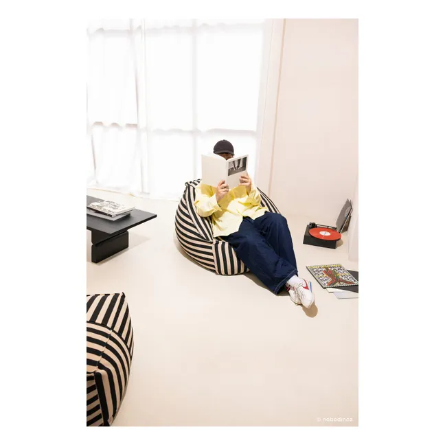 Fauteuil pouf Ziggy | Noir
