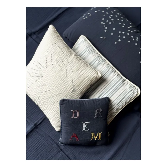 Dream Clovis cushion | Night Blue Gauze