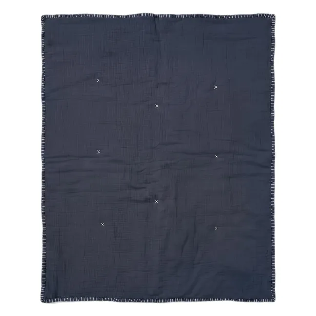 Pablo Throw | Night Blue Gauze