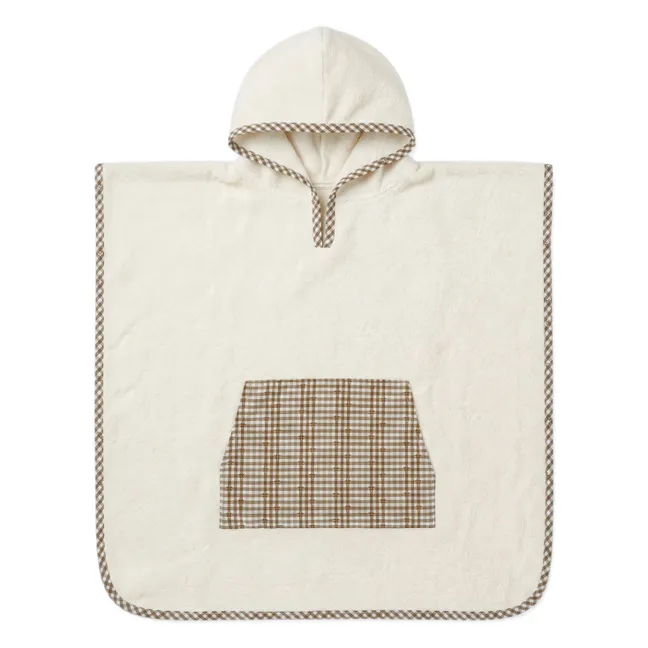 Paula bathing poncho | Noisette Vichy Cotton