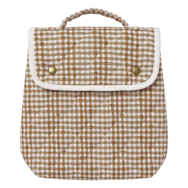 Sac à goûter Simone | Coton Vichy Noisette