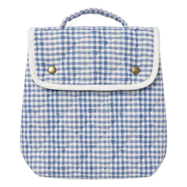 Sac à goûter Simone | Coton Vichy Bleu