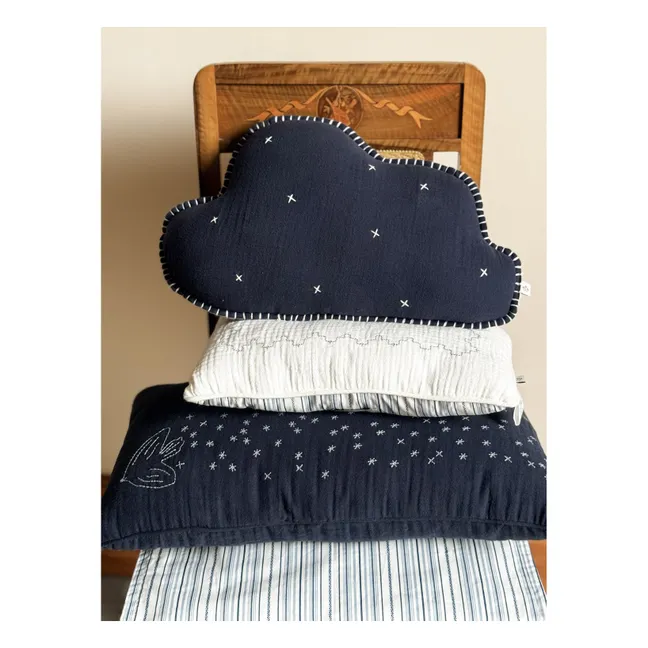 Ferdinand cloud cushion | Night Blue Gauze